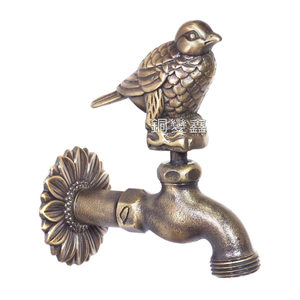 銅製鳥水龍頭 鳥造型銅製水龍頭